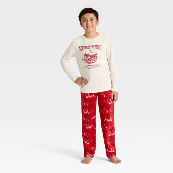 Boys' 2pc Long Sleeve Christmas Pajama Set Cat & Jack - Picture 1 of 5